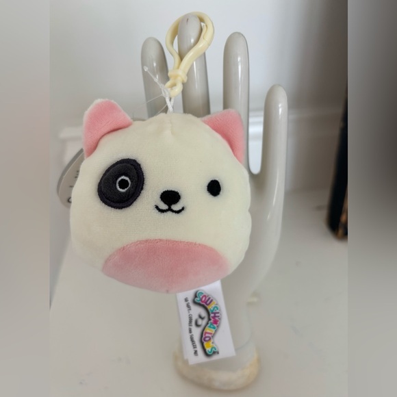 Squishmallows RARE Charlie The Dog 3.5 inch clip Bag Charm - Picture 6 of 14